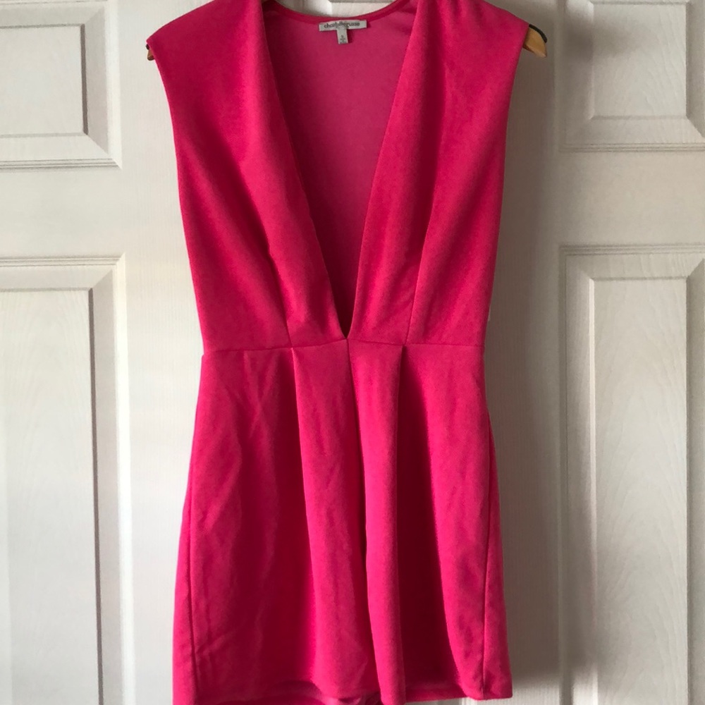 Deep plunge romper